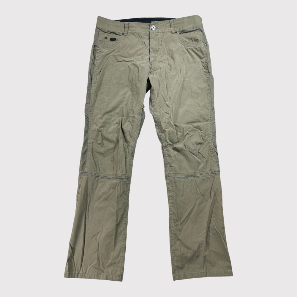 Kuhl Radikl Pants Mens 36x31 Breen Khaki Hiking Trekking Technical Stretch STAIN